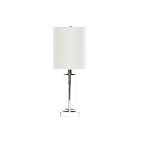 Bloomingdale Glass Chrome Cylinder Lamp