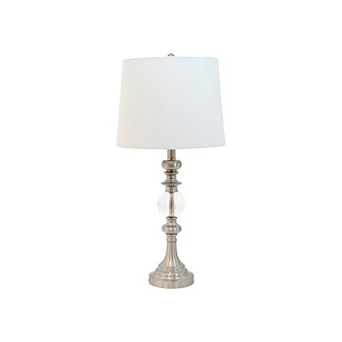 Bloomingdale Silver & Crystal Ball Lamp